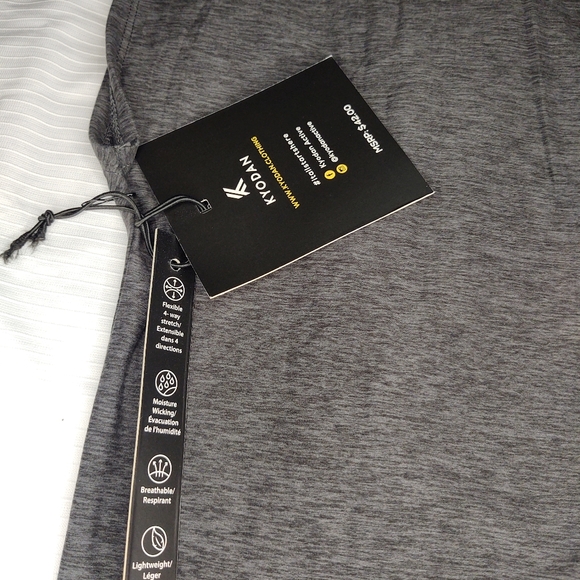 NWT Kyodan Active Grey Short Sleeve Workout Casual T Shirt Size P/S - Picture 6 of 6